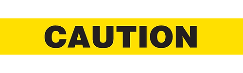 CAUTION Yellow Barricade Tape 3" x 1000'