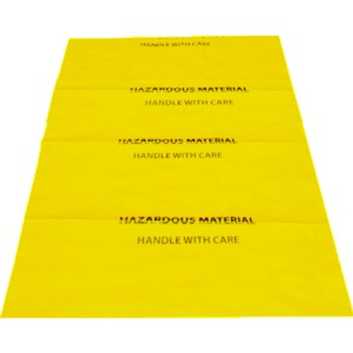 Hazardous Waste Bag Yellow 36" x 60" 6 mil  50/case