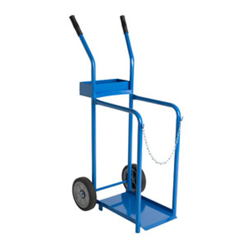 Narrow welder cart w tool tray 10 x 18 300lb cap 8" wheels