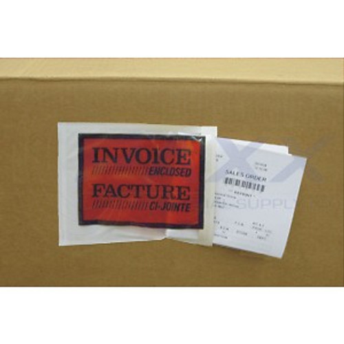 4.5" x 5.5" Back Load" Invoice Enclosed