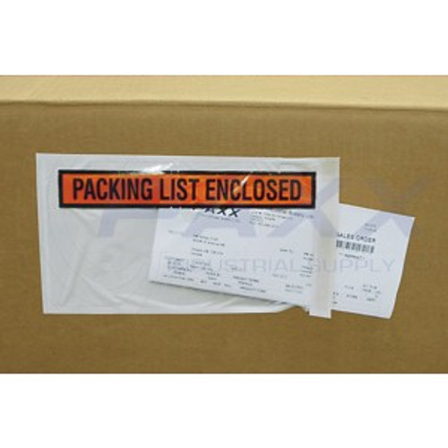 5.5"x10" Back Load "Packing List Enclosed" Envelope 1000/ Box