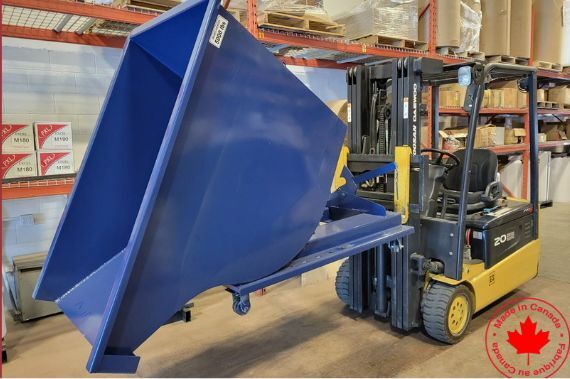 Canadian-made self-dumping steel hopper