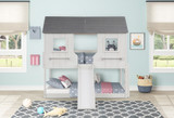 Twin Lookout Loft Bed - White & White