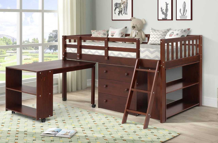 The Standard Prodigy Loft Bed - Cappuccino
