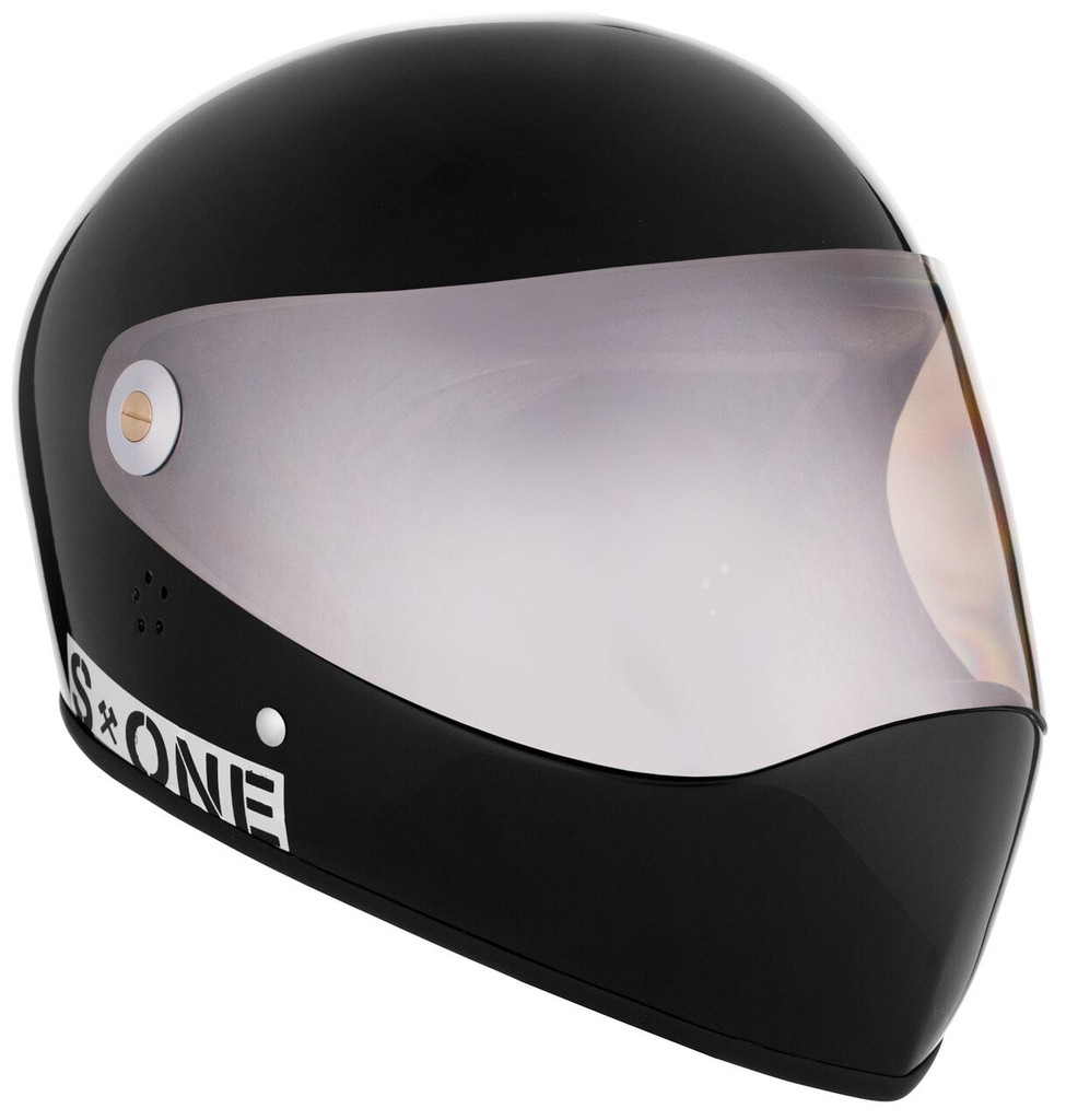 Black Gloss W/ Mirror Visor | S1 Lifer Full Face Helmet Specs: • Specially formulated EPS Fusion Foam • Certified Multi-Impact (ASTM) • Certified High Impact (CPSC) • 5x More Protective Than Regular Skate Helmets • Deep Fit Design