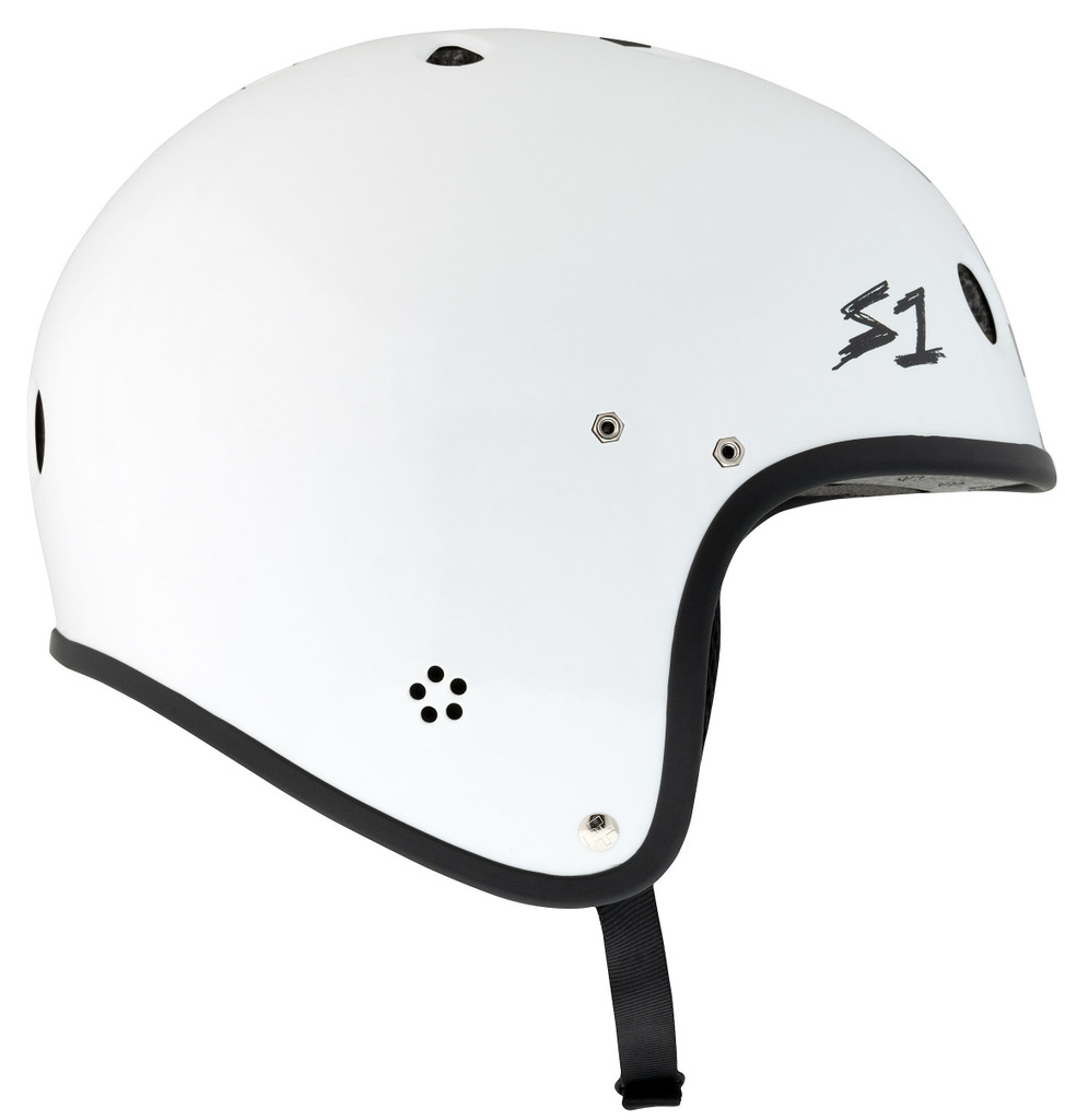 S1 Retro Lifer E-Bike Helmet White Side