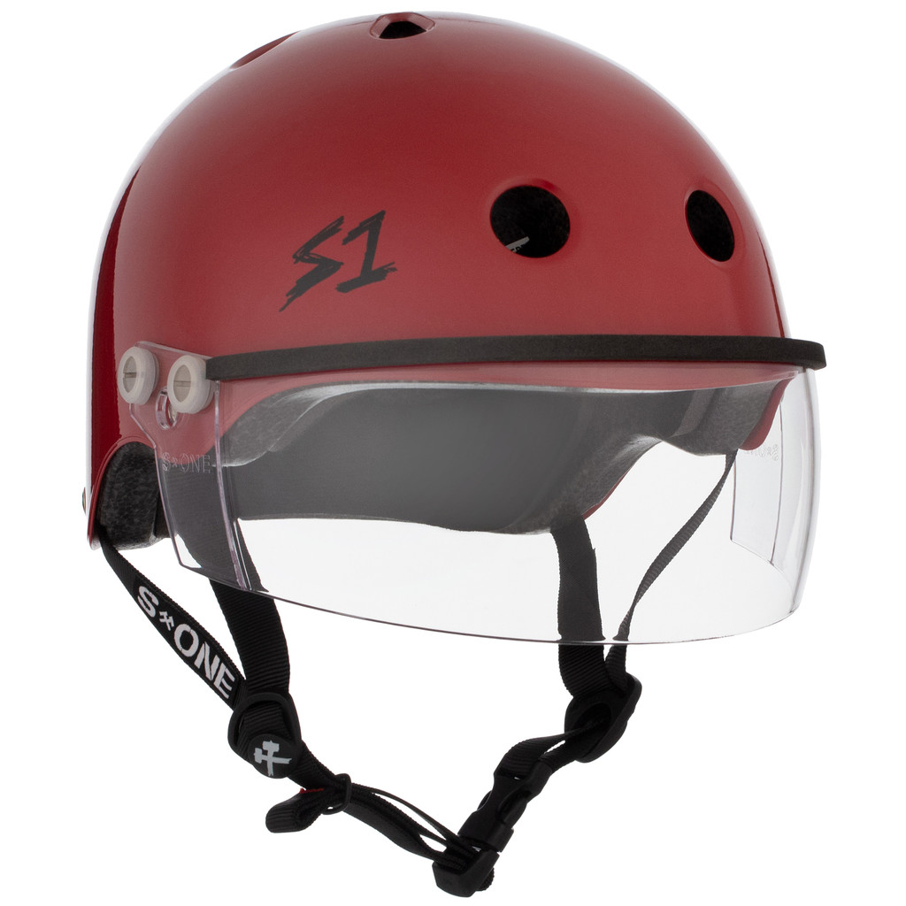 The Lifer w/ Visor Gen 2's new In Mould Mounting System will allow you to take the Visor on and off and replace if needed featuring a Strap Rivet hole for a flush and secure  mount.  Our patented "Cover Catcher" that will allow for multiple helmet covers to be easily put on and off without slipping up or flying off.