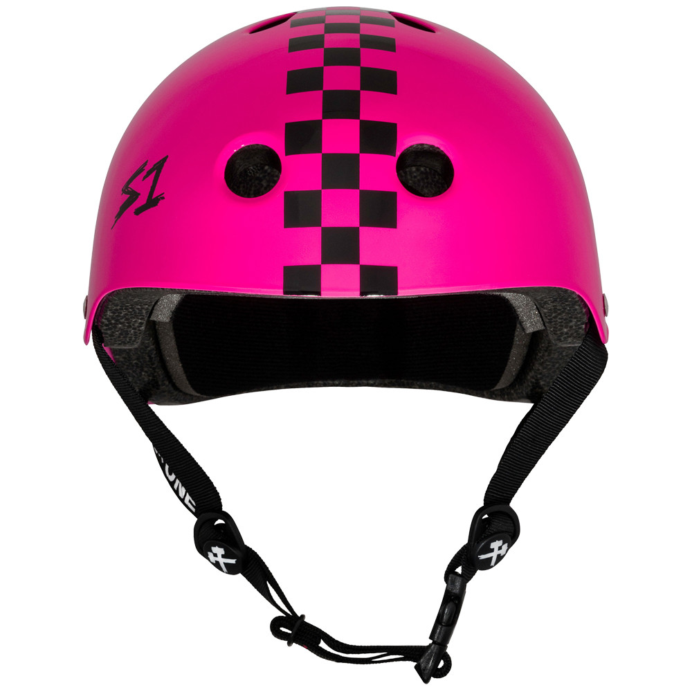 S1 Lifer Helmet - Pink Gloss with Black Checkers display picture 3