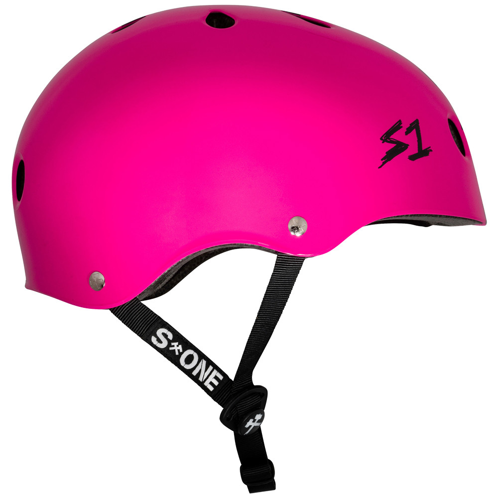 S1 Lifer Helmet Pink Gloss with Black Checkers