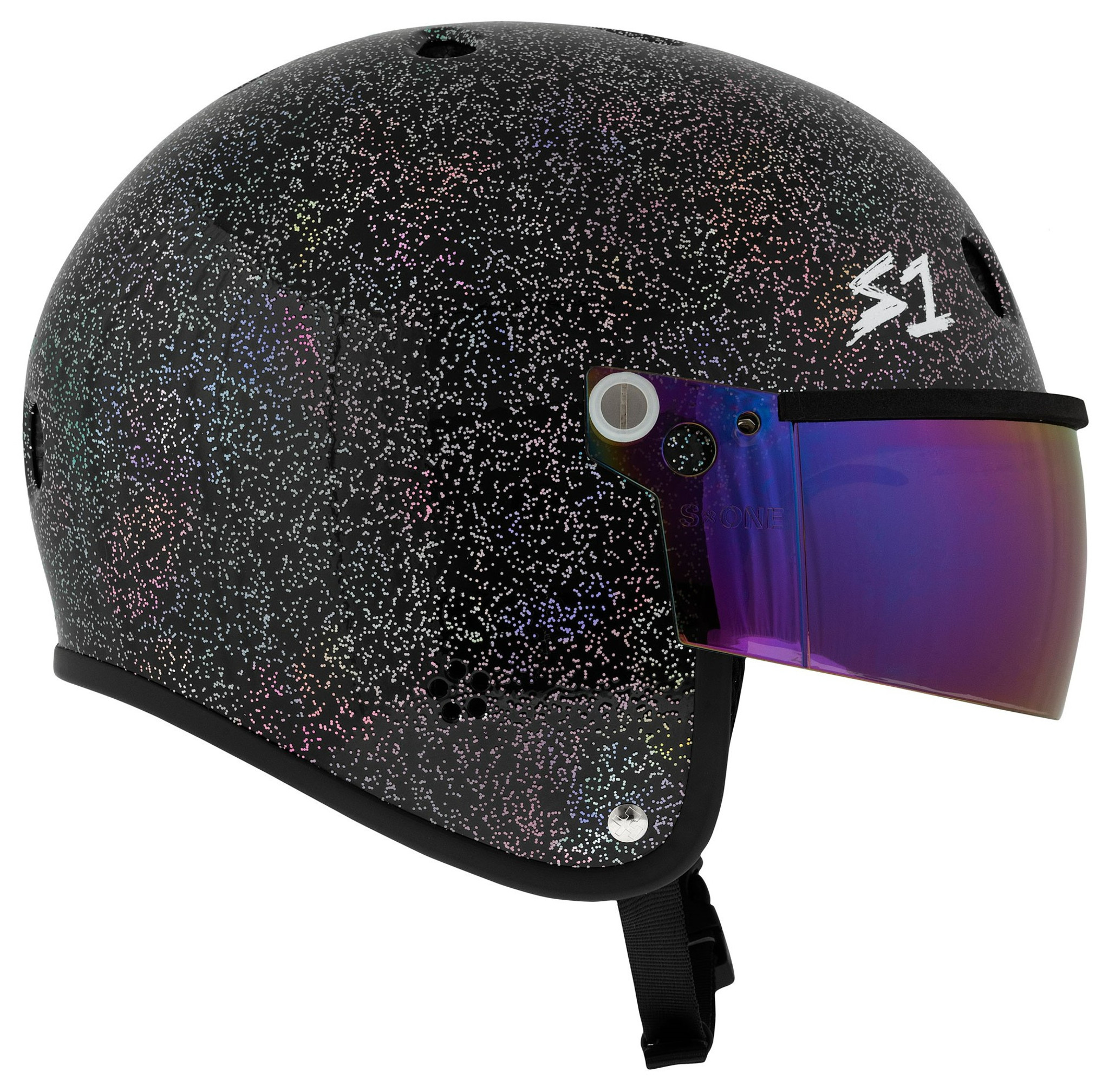 Black visor helmet deals