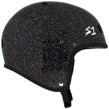 S1 Retro Lifer E-Helmet Black Glitter Side