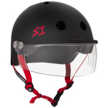 The Lifer w/ Visor Gen 2's new In Mold Mounting System will allow you to take the Visor on and off and replace if needed featuring a Strap Rivet hole for a flush and secure  mount.  Our patented "Cover Catcher" that will allow for multiple helmet covers to be easily put on and off without slipping up or flying off.