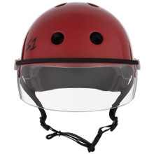 The Lifer w/ Visor Gen 2's new In Mould Mounting System will allow you to take the Visor on and off and replace if needed featuring a Strap Rivet hole for a flush and secure  mount.  Our patented "Cover Catcher" that will allow for multiple helmet covers to be easily put on and off without slipping up or flying off.
