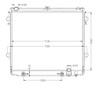 Radiator For Toyota Landcruiser 200 Series UZJ200R from 2007 to 2013 New Auto Manual 4.7L V8 Petrol