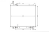 Radiator for Toyota Hiace Regius Touring KCH40/46 from 1999 to 2002 New Auto Manual 3.0L Diesel 00 01