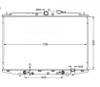 Radiator for Honda Odyssey RA 03/00-03/04 Auto Manual 2.3L MPV 01 02 03