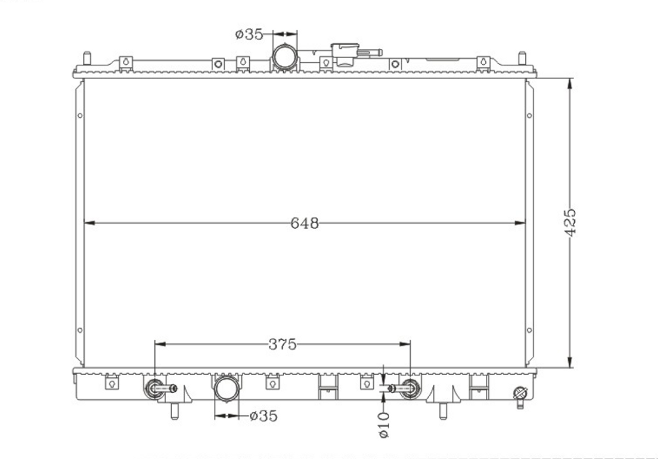 Radiator for Mitsubishi Pajero IO QA  from 1998 to 2002 New Auto Manual 1.6L 1.8L 2.0L 99 00 01