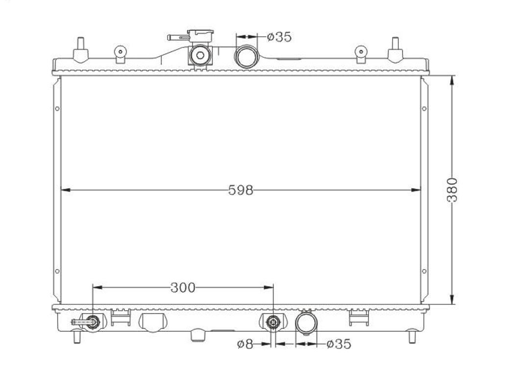 Radiator for Nissan TIIDA C11 New from 2006 to 2013 1.8L Auto Manual 07 08 09 10 11 12