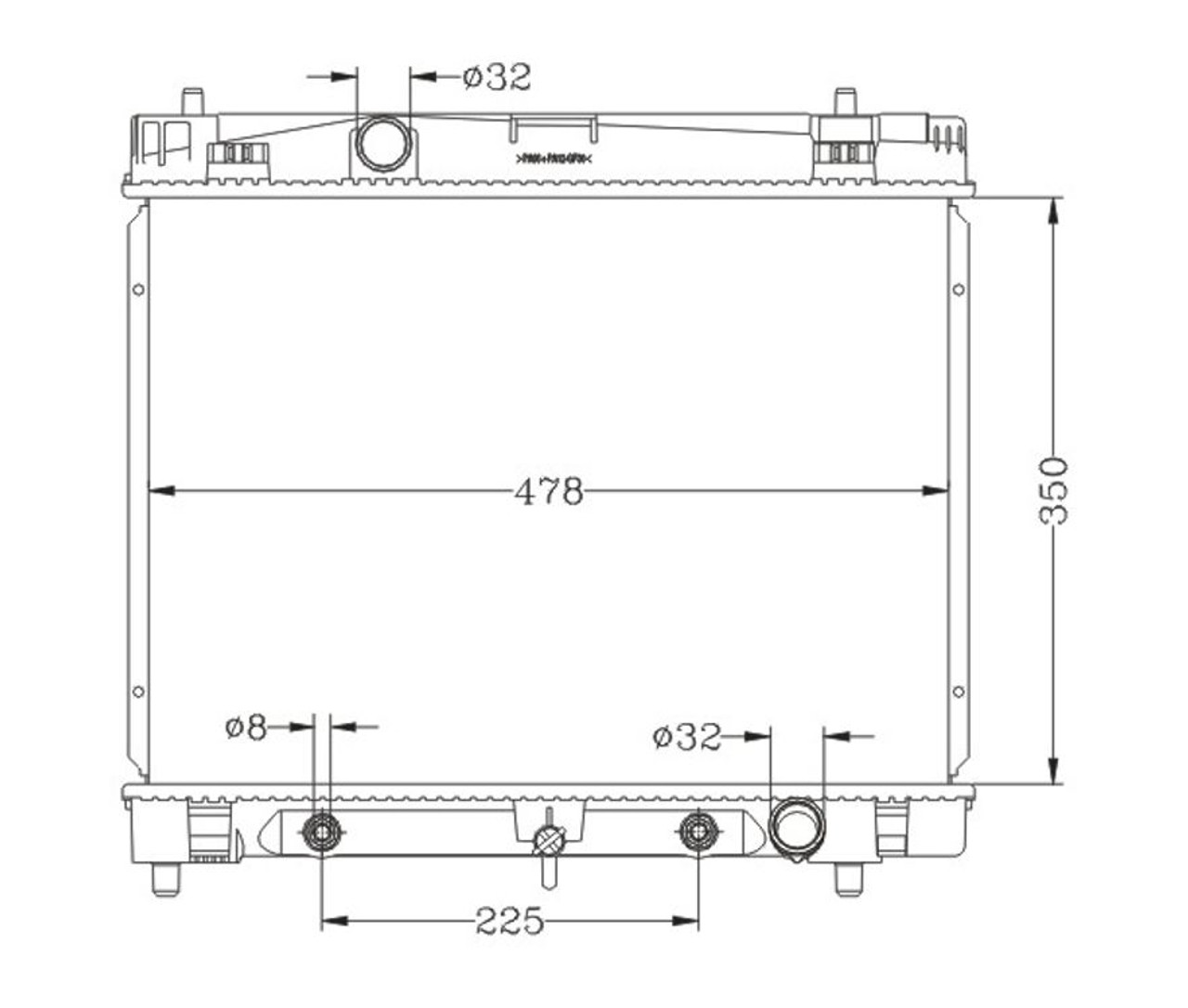 Radiator for Toyota Yaris NPC90 NPC91 NPC130 NPC131 New from 2005 to 2011 Auto Manual 06 07 08 09 10