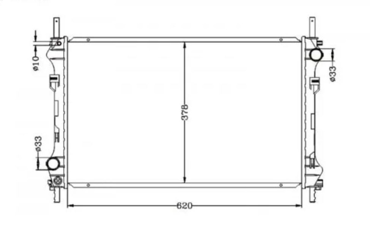 Radiator for Ford Transit VH VJ 08/00-08/06 Auto Manual 2.3L 2.4L "620mm Core Width"