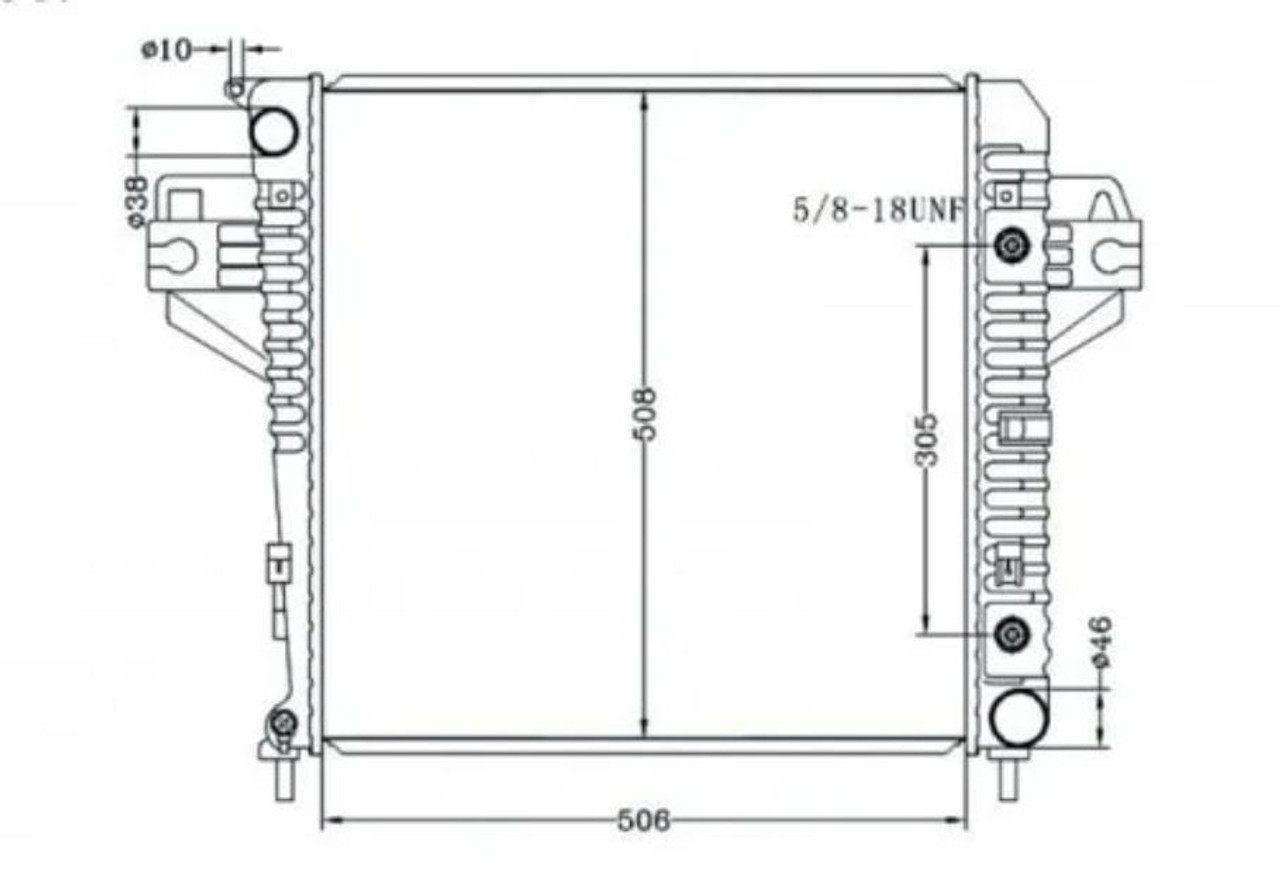 Radiator for Jeep Cherokee KJ 2001-2007 Auto Manual 3.7L 02 03 04 05 06