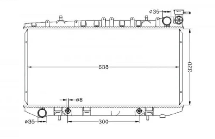 Radiator for Nissan Pulsar N14 N15 08/91-05/00 2.0L Auto Manual Sedan Hatchback 92 93 94 95 96