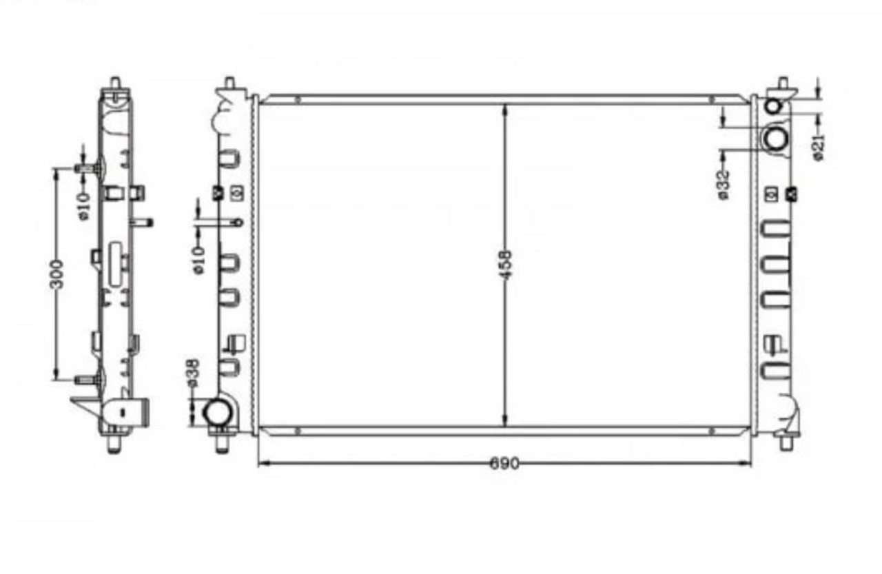 Radiator for Mazda MPV 06/99-12/06 Auto Manual 2.5L L3 GY-DE 00 01 02 03 04 05