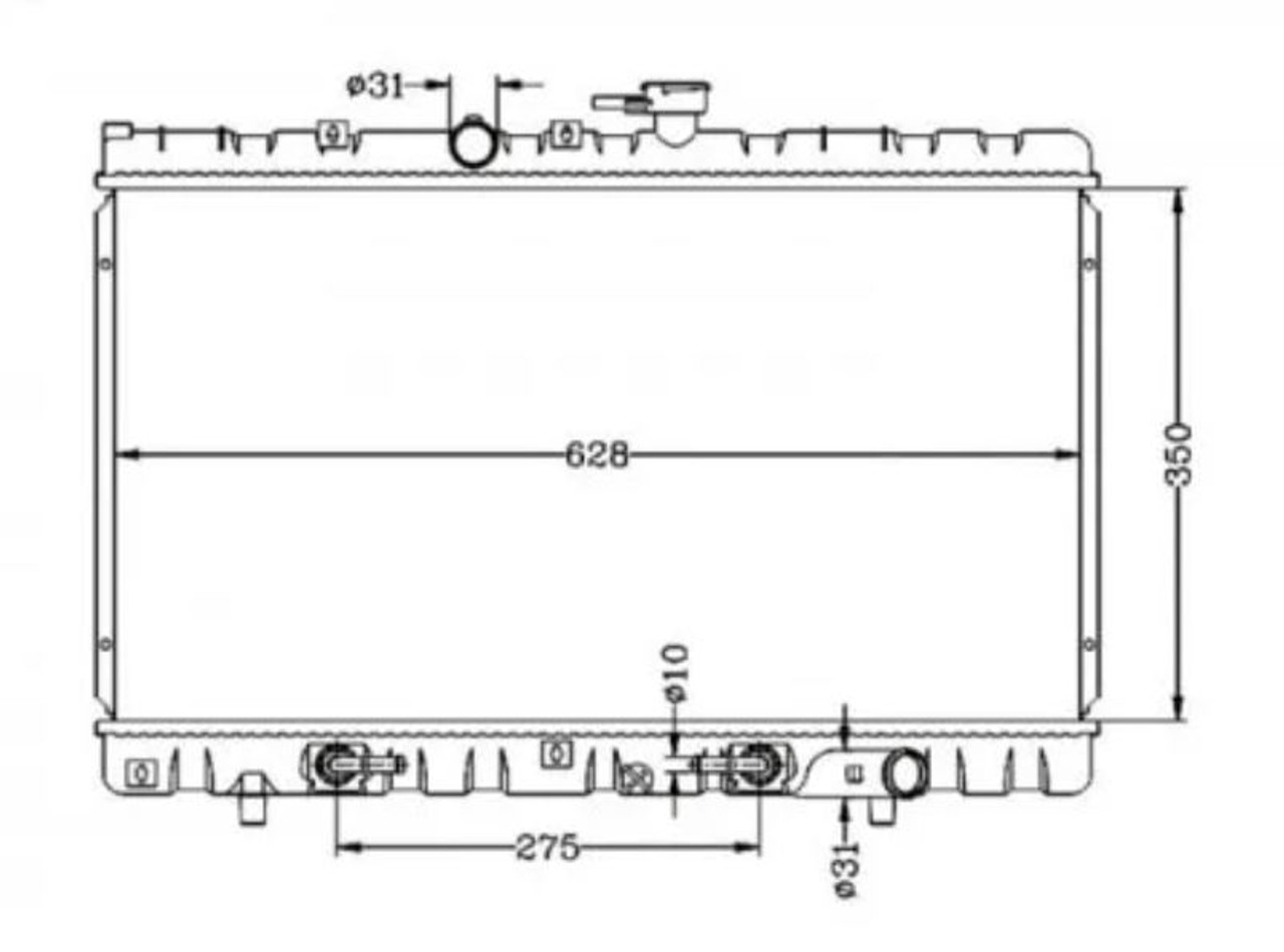 Radiator for KIA Rio 06/2000-08/2002 Auto Manual 1.3L 1.5L 00 01 02