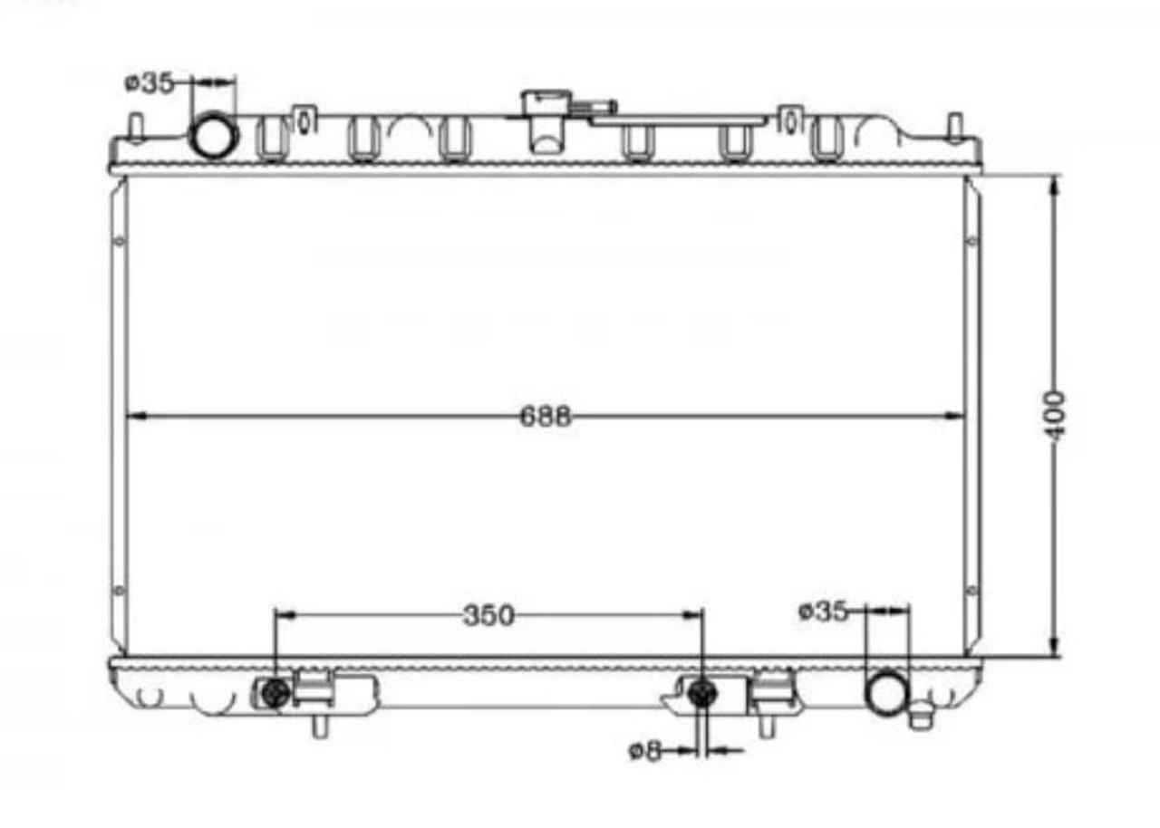 Radiator for Nissan Maxima A33 12/99-11/03 Auto Manual 00 01 02