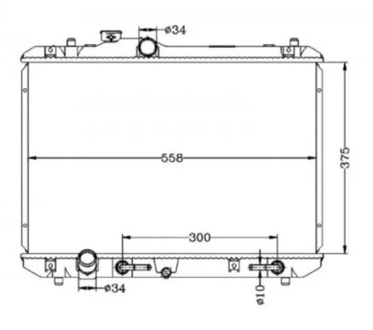 Radiator for Suzuki Swift EZ MZ 05-10 Auto Manual RS415 RS416 1.5L 1.6L 06 07 08 09