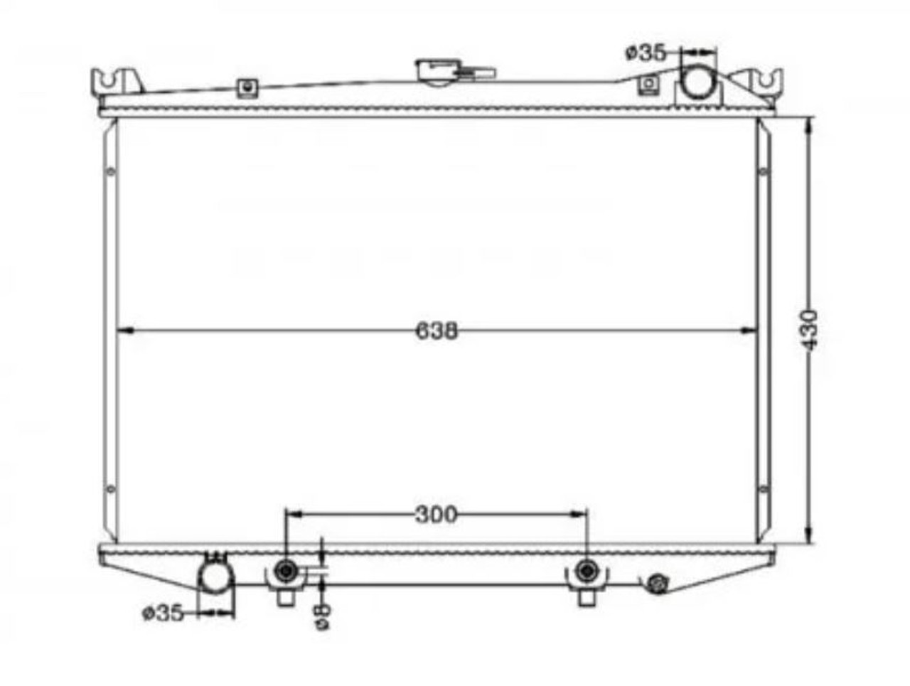Radiator for Nissan Navara D21 1986-1997 Diesel Auto Manual 87 88 89 90 91