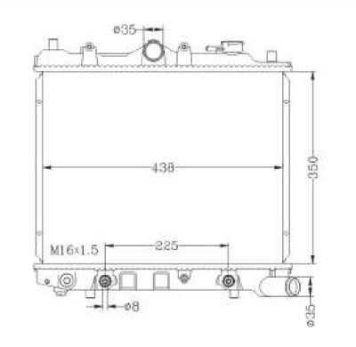 Radiator for Mazda 323 BF / Ford Laser KC KE 85-90 Auto Manual 1.5L 1.6L 86 87 88 89