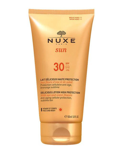 Leche deliciosa rostro y cuerpo SPF 30 nuxe sun