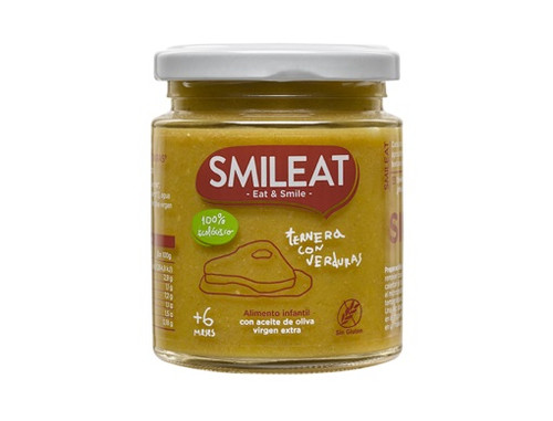 Smileat tarrito ternera con verduras ecológico 230 g