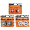 TEALIGHT HALLOWEEN 2PK/3AST12PC MDSG STRIP PUMP/WEB/MUMMY HALL BLC 1-CR2032 BATTERY INCLUDED