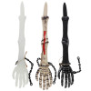 SKELETON ARM YARD STAKE 3AST 23IN PLASTIC/CASE CUT DISPLAY GID/SILVER/BLOODY HLWN HT