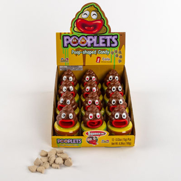 CANDY POOPLETS .53 OZ COUNTER DISPLAY CANDY POOPLETS .53 OZ COUNTER DISPLAY