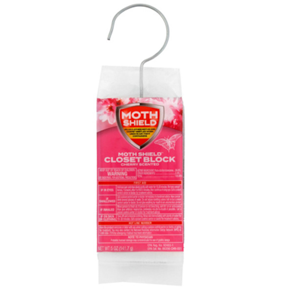 MOTH SHIELD CLOSET DEODORIZER 5OZ CHERRY ON HANGER MOTH SHIELD CLOSET DEODORIZER 5OZ CHERRY ON HANGER