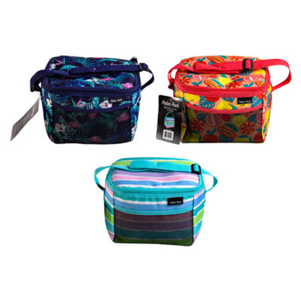 COOLER 6 CAN PRINTED INSULATED 3 ASSORTED POLAR PACK SEE N2