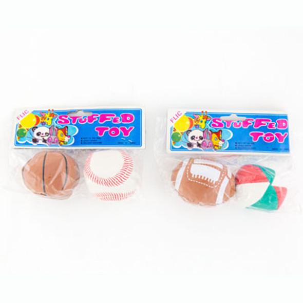 STUFFED TOY SPORT BALL 2PK STUFFED TOY SPORT BALL 2PK