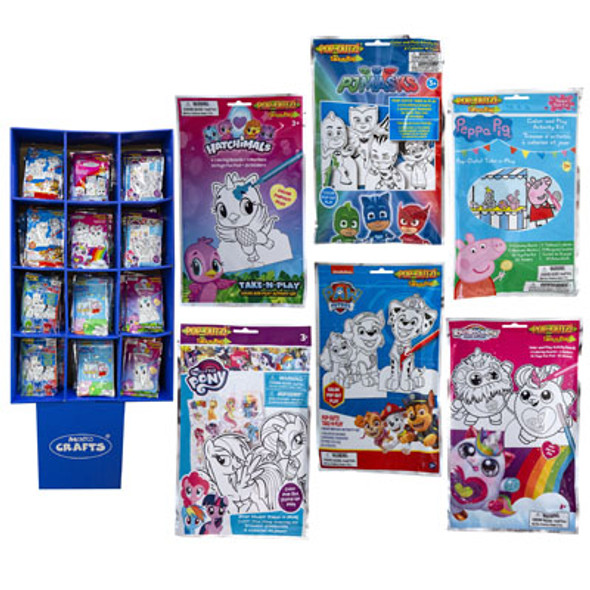 TAKE N PLAY 96PC FLOOR DISPLAY6 ASST LICENSES POP OUTZ! SEE N2 TAKE N PLAY 96PC FLOOR DISPLAY6 ASST LICENSES POP OUTZ! SEE N2