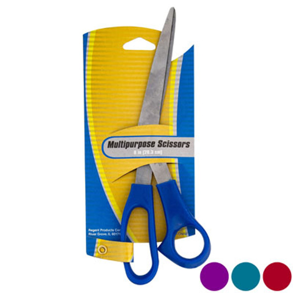 SCISSORS 8IN MULTI PURPOSE 4AST COLOR HANDLES STAT TCD SCISSORS 8IN MULTI PURPOSE 4AST COLOR HANDLES STAT TCD