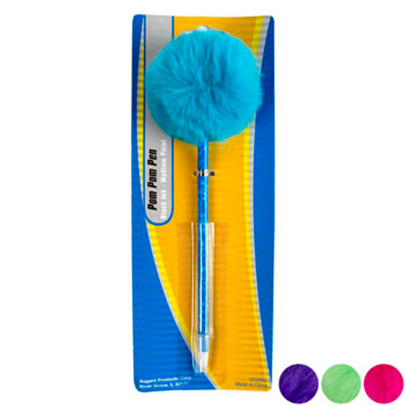 POM POM PEN 4AST COLORS PINK/GRN/BLUE/PURP STAT TCD POM POM PEN 4AST COLORS PINK/GRN/BLUE/PURP STAT TCD