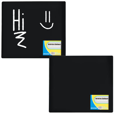 CHALKBOARD BORDERLESS DENS BOARD 11.81 X 10.63 X 0.12IN SHRINK W/LABEL/MDF COMPLY LBL
