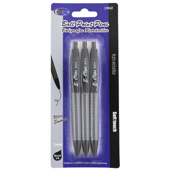 PENS 3PK BALL POINT CARDED PEGGABLE PENS 3PK BALL POINT CARDED PEGGABLE