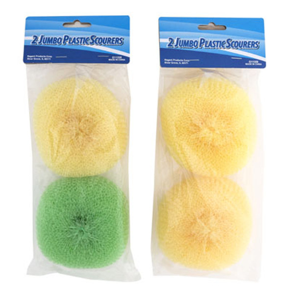 SCOURER 2PK PLASTIC ROUND RNDM CLR PER PK/20G PER PC/CLNPB SCOURER 2PK PLASTIC ROUND RNDM CLR PER PK/20G PER PC/CLNPB