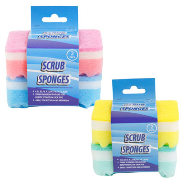 SPONGE BUMPY 2PK CLEAN SLV CRD 4.33X2.76X1.38IN 2AST COMBOS CLEAN SLEEVECARD SPONGE BUMPY 2PK CLEAN SLV CRD 4.33X2.76X1.38IN 2AST COMBOS CLEAN SLEEVECARD
