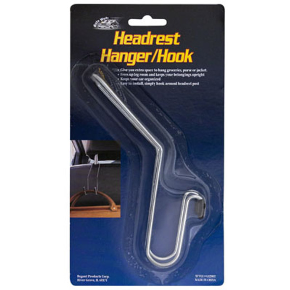 HEADREST HANGER/HOOK STEEL FOR BAGS/PURSE/COAT AUTO BLC HEADREST HANGER/HOOK STEEL FOR BAGS/PURSE/COAT AUTO BLC
