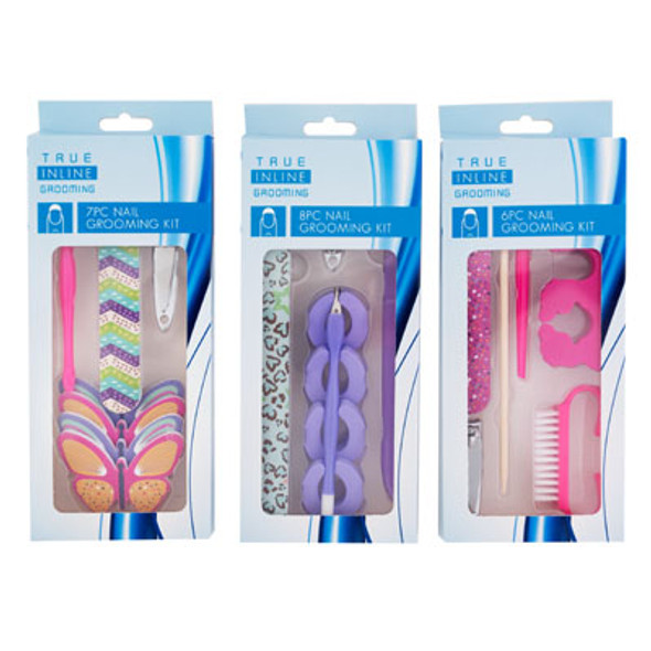 NAIL GROOMING KIT 6/7/8CT 3AST W/PRINTED NAIL FILES HBA/PRNT BOX NAIL GROOMING KIT 6/7/8CT 3AST W/PRINTED NAIL FILES HBA/PRNT BOX