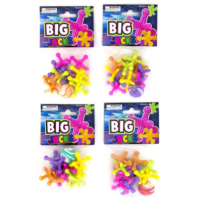 JAX SET BIG 10PC 1.57IN CROSS & 0.8IN BALL 4AST BALL COLORS/PBH